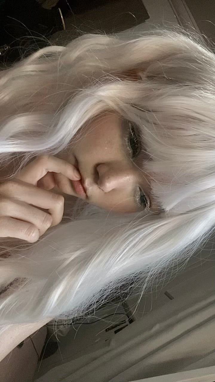 Peruca Wavy - Platinada