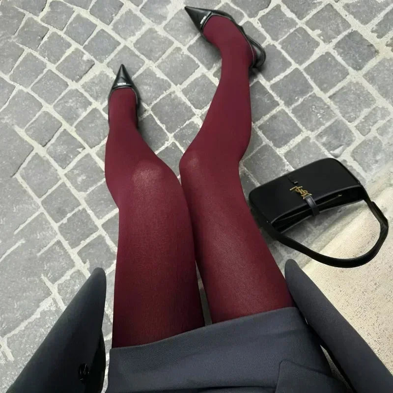 Meia Calça - Vinho